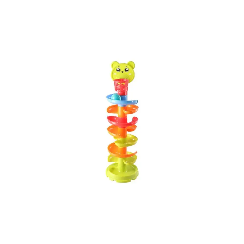 Zestaw zabawek do kąpieli z obrotową torą, puzzle dla niemowląt, tor obrotowy, zabawka z obrotową torą, zestaw zabawek z obrotową torą, kula spadająca, wałujący się wieżowy zestaw