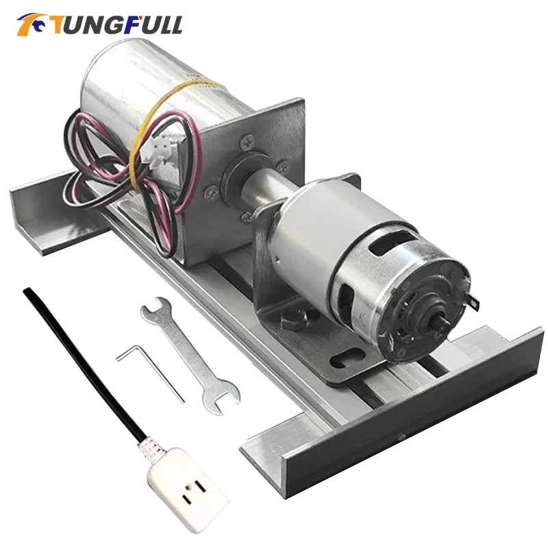 

220V DC Permanent Magnet Brushless Motor Set Double Bearing Mute Generator High Voltage Motor 775 Motor Miniaturere Chargeable