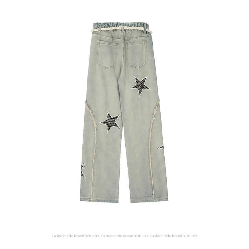 Pantalones vaqueros clásicos Retro Para hombre y mujer, Jeans Cargo rectos de gran tamaño con cremallera, estilo Hip-Hop, Punk, Y2K, deportes al aire libre