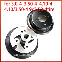 for 3.00-4 3.50-4 4.10-4 4.10/3.50-4 9x3.50-4 tire tyre 4 inch aluminum alloy wheel rim Keyway hub 17mm or 19mm Inner hole