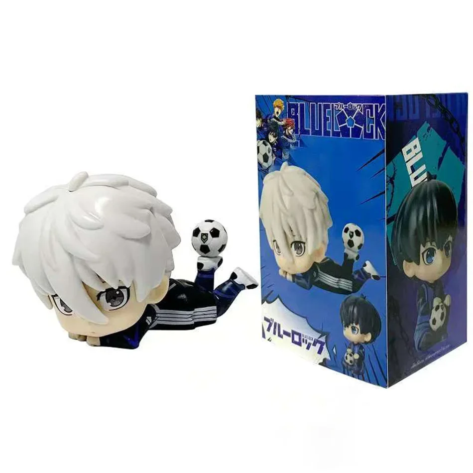 Blue Lock Kawaii Nagi Yisagi Isagi Yoichi Sitting Action Figure Doll Tabletop Model Anime Peripheral Creative Birthdays Gift Toy