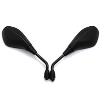 Motorcycle Rear View Mirrors  Motorbike Black Handlebar End Side Mirror for Scooters ATV Bike Motorcycles 2pcs/Pair