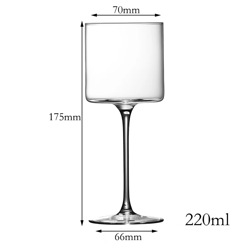 6PCS 220ml Cocktail Glasses Martini Glass Set Of 6