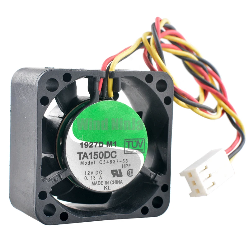 TA150DC C34637-58 4cm 40mm fan 40x40x20mm DC12V 0.13A 3pin Dual ball bearing cooling fan for industrial computer power supply