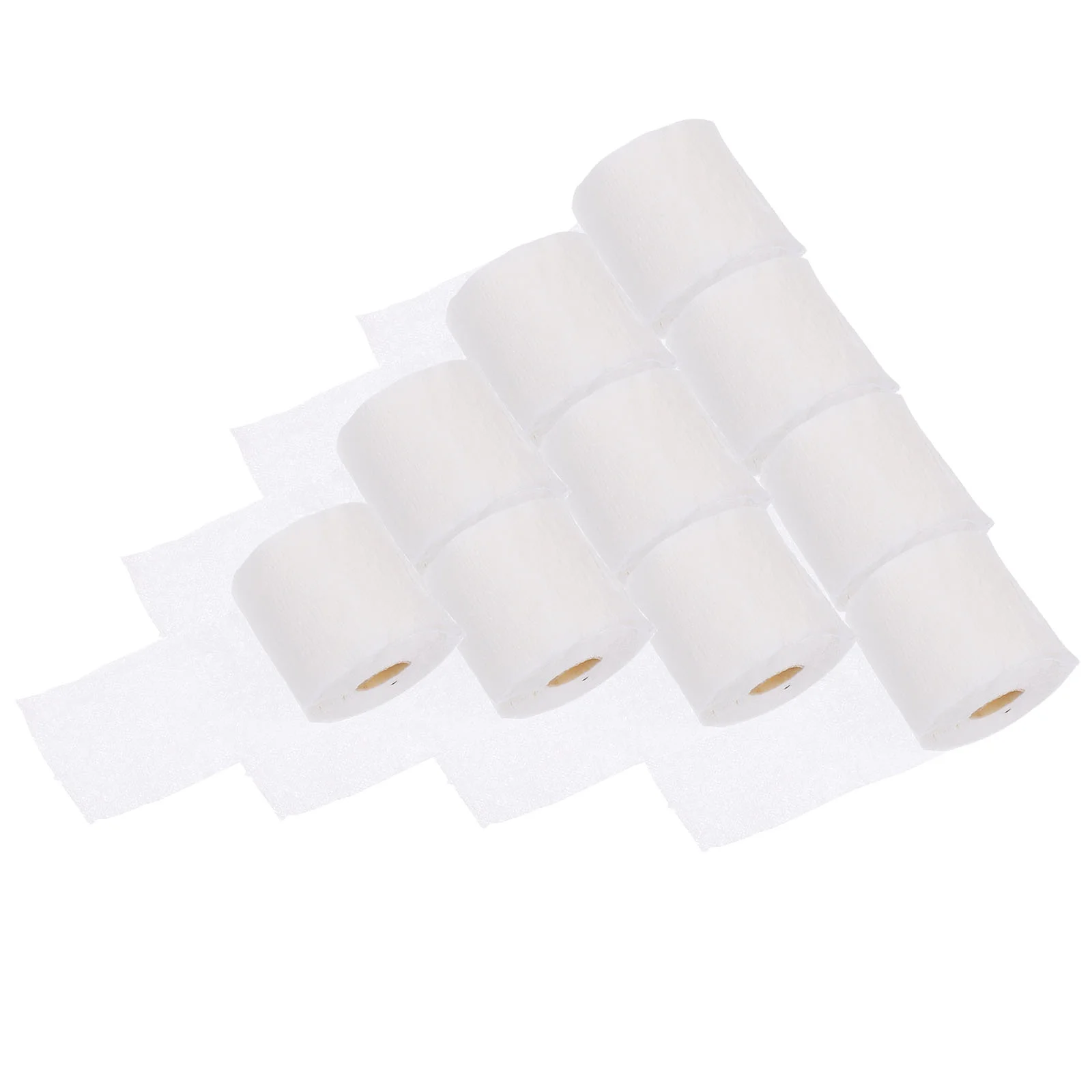 10 Pcs Web Miniature Model Tube Paper Toy House Miniatures Plastic Dollhouse Toilet Accessory