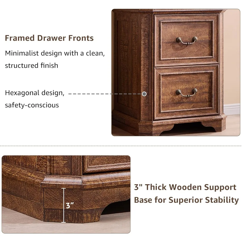 خزانة كتب مكونة من 6 طبقات مع درجين للملفات، ورف كتب للمزرعة بطول 72 بوصة مع مساحة تخزين وأرفف قابلة للتعديل، وأرضية خشبية قائمة #6