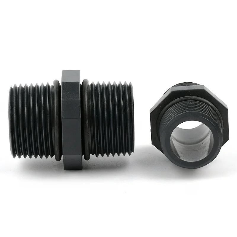1~3PCS 1/4'' 1/2'' 3/4'' 1'' UPVC Male Thread Direct Pipe Connector Aquarium Fish Tank Fittings Garden Plastic Irrigation Joints