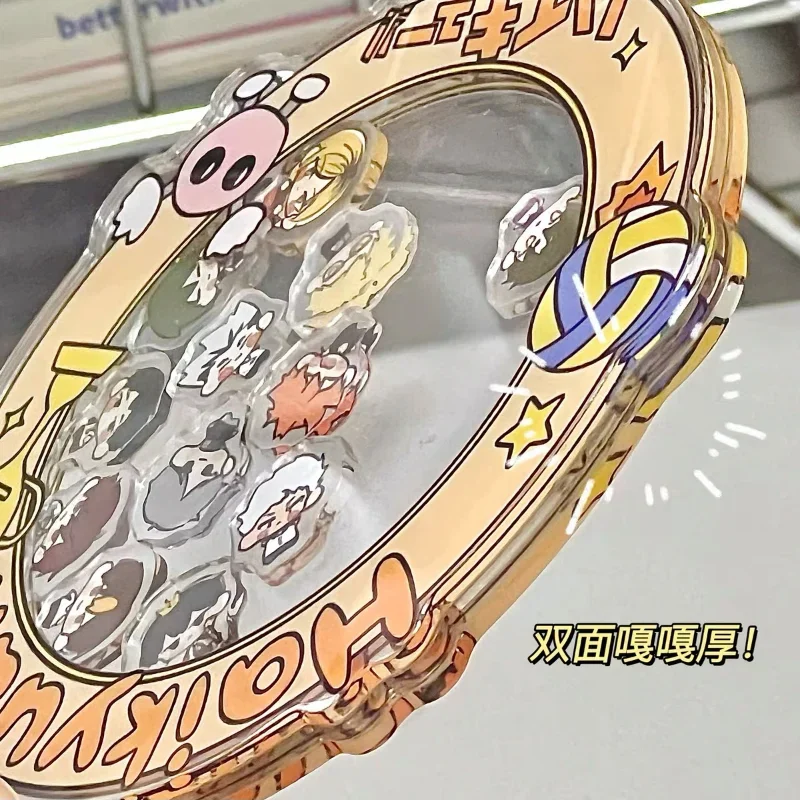 Anime Haikyuu!! Acrylic Keychain Action Figure Cartoon Funny Shakable Keyring Pendant Backpack Decorations Birthday Gifts view 4