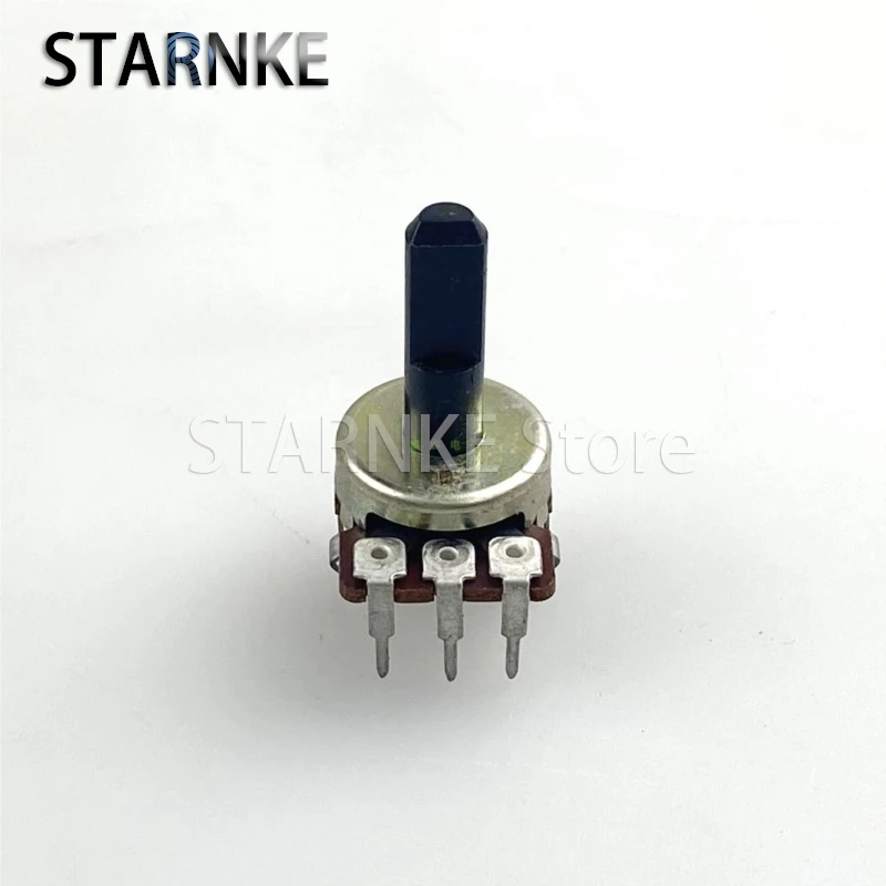 2PCS Type 161 3-pin Single Connection 100KΩB With Center Positioning Speaker Amplifier Volume Potentiometer B100K