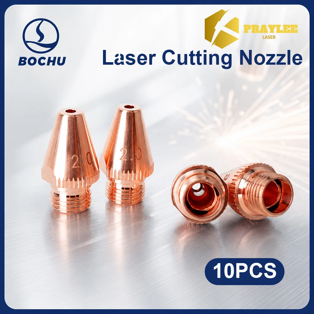 10PCS BOCI BOCHU Pipe Cutting Nozzle Tube Cutter Head Parts 3D Laser Cutting Nozzle D11 H19 M8 For BOCHU BLT310T BLT421T BLT441T
