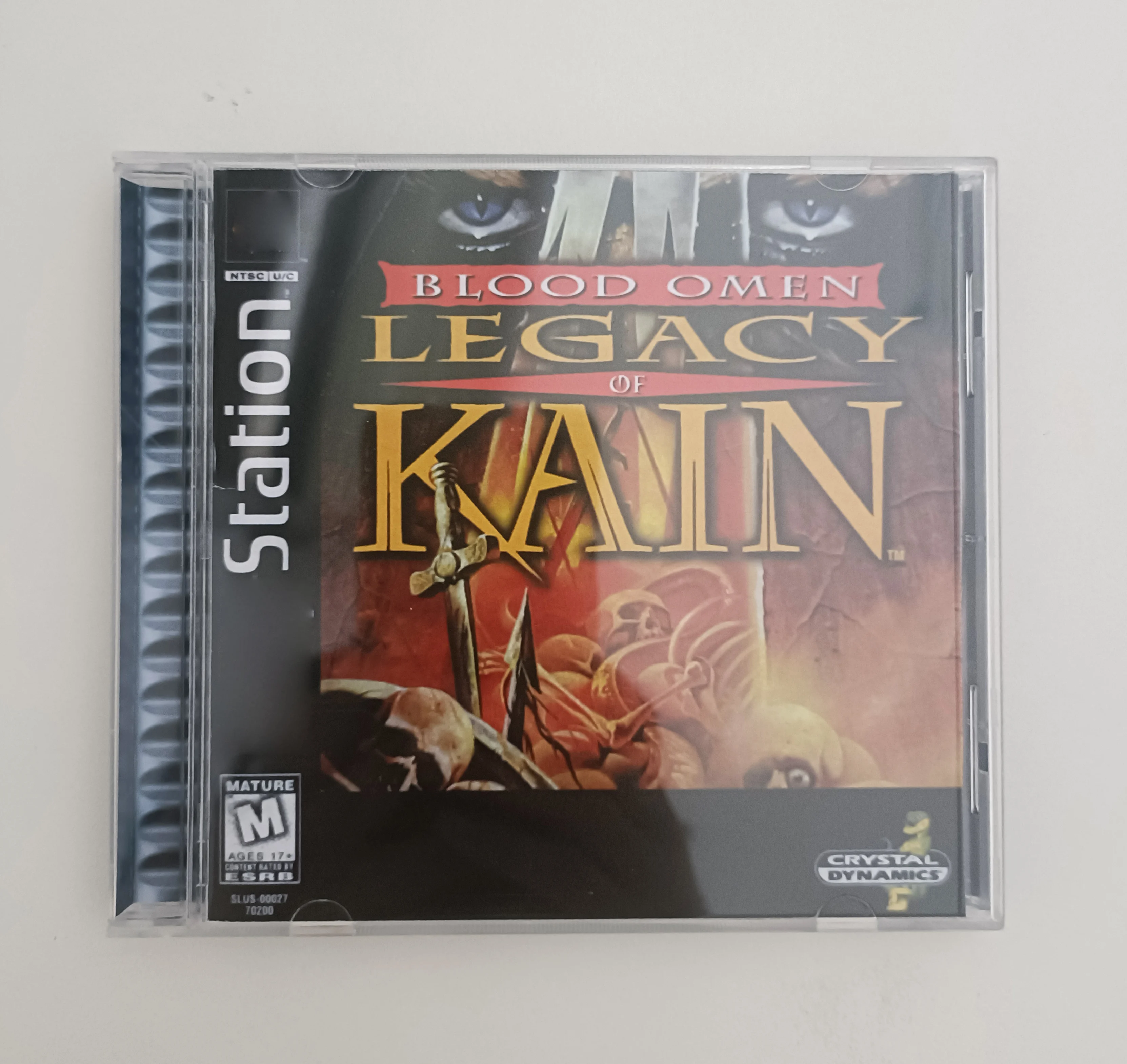 PS1 Copy Game Disc Legacy of Kain With Manual Series Unlock Console Station1 Retro Optical Driver Video Game Parts