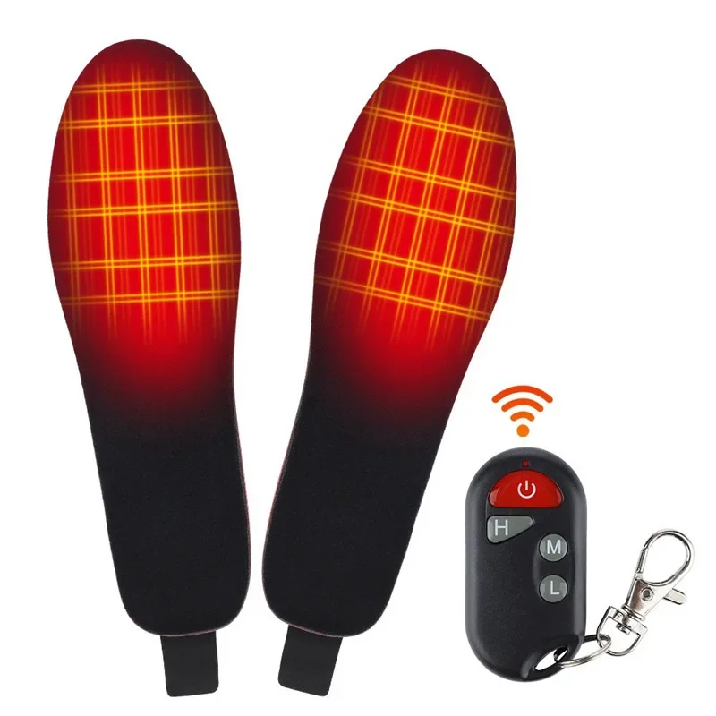 USB Heated Shoe Insoles Feet Warm Sock Pad Mat 3 Speed Wireless Temperature Electrically Heating Insoles Warm Thermal Insoles