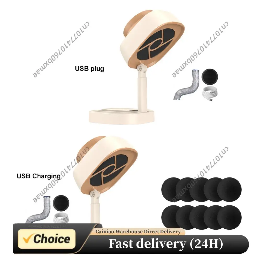 ポータブルデスクトップレンジフードミニキッチン排気ファン、5段階速度調整、usb充電式、屋内bbq、ホットポット、キャンプ用