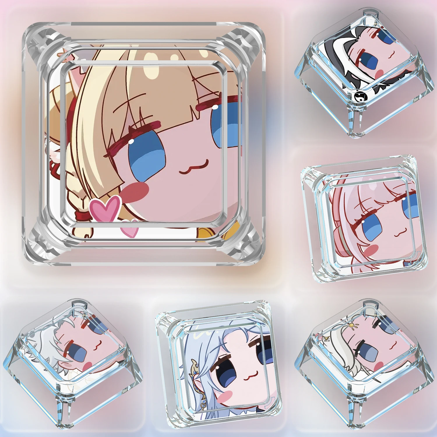 

Diy New Bladepoints Cute Mechanical Keyboard Keycaps Cross-Axis Mechanical Keyboard Pc Personalized Keycaps Gift Toys