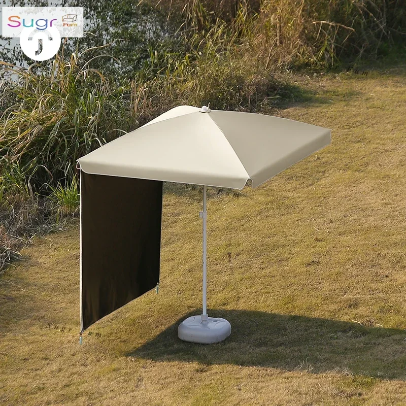 [Send sunshade curtain] Stall special umbrella Outdoor sun umbrella Camping sunshade portable trolley can be customized