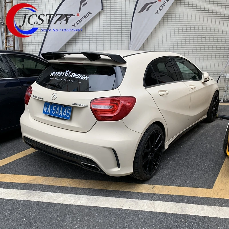 Voor Mercedes Benz W176 Een Klasse 5-Deurs Hatchback 2013 - 2018 A180 A200 A250 A45 Carbon Fiber Rear boot Spoiler Staart Deksel