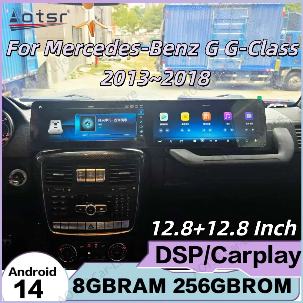 

For Mercedes-Benz G G-Class 2013~2018 Multimedia Android Auto Navigation Radio Car Stereo Wireless Carplay Mirror Link Head Unit