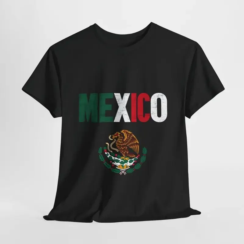 Mexico T Shirt Mexican Flag National Eagle Coat Of Arms Hispanic