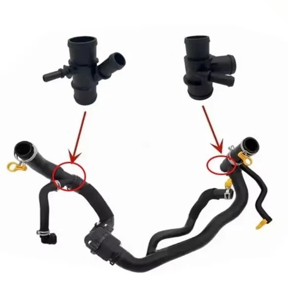 

For Land Rover Range Rover Vogue Sport Discovery 4 3.0L Thermostat Upper Lower Water Pipe Connector 3-Way 4-Way Union Fitting