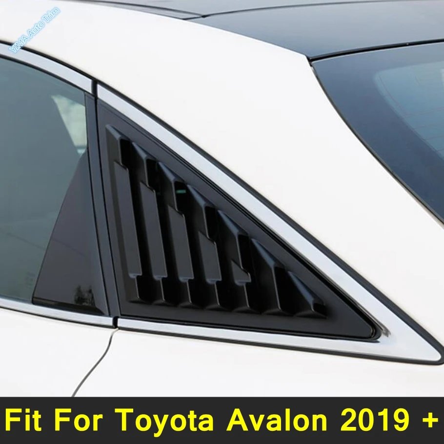 

For Toyota Avalon 2019 - 2023 2PCS Rear Window Triangle Shutters Blinds Cover Trim Side Vent Panel Plastic Exterior Accessories