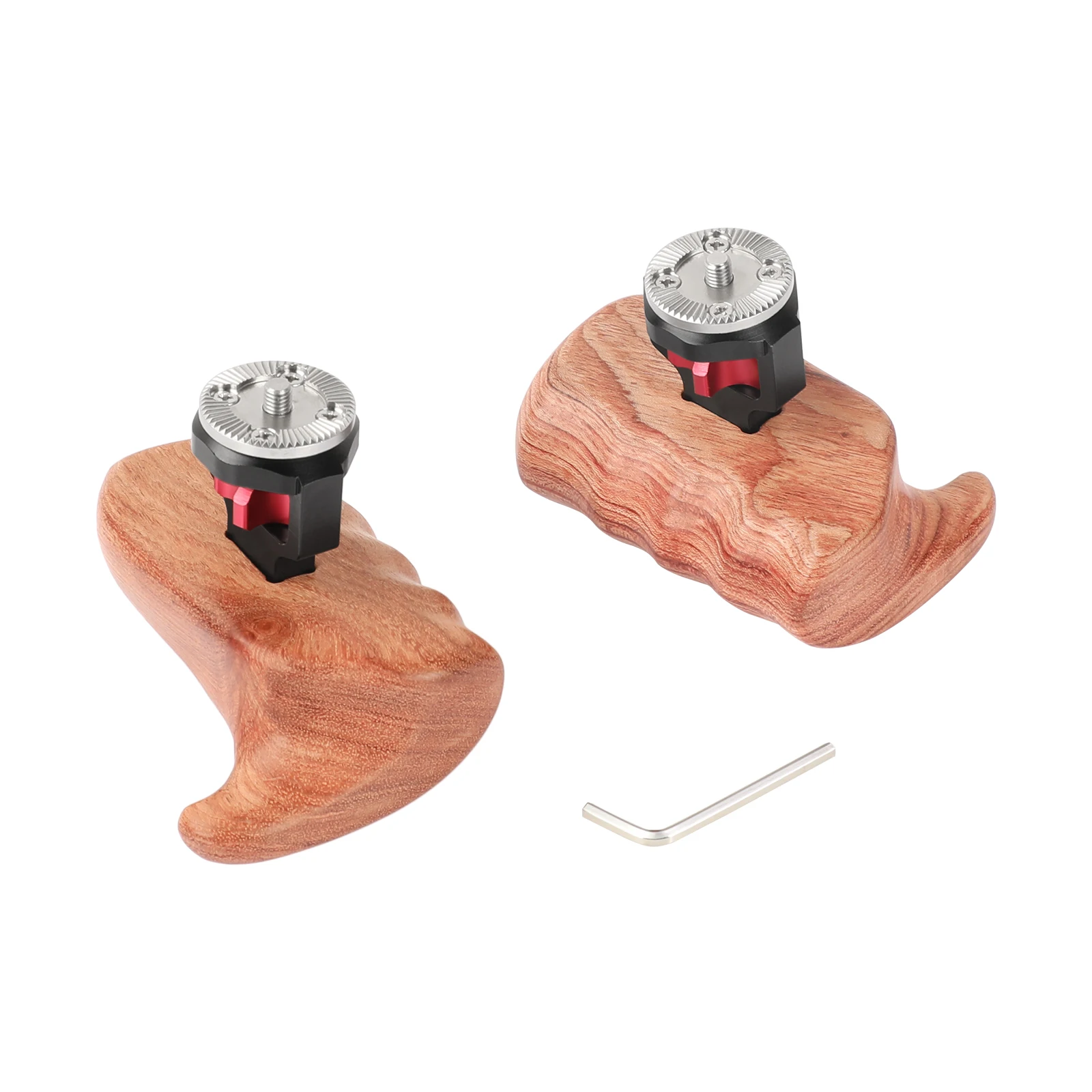 CAMVATE 2 قطعة مقبض خشبي مع حامل روزيت قياسي M6 ملولب لأقفاص فيديو DV (كاميرا أحمر/جهاز أحمر/جهاز كاميرا SLR #6