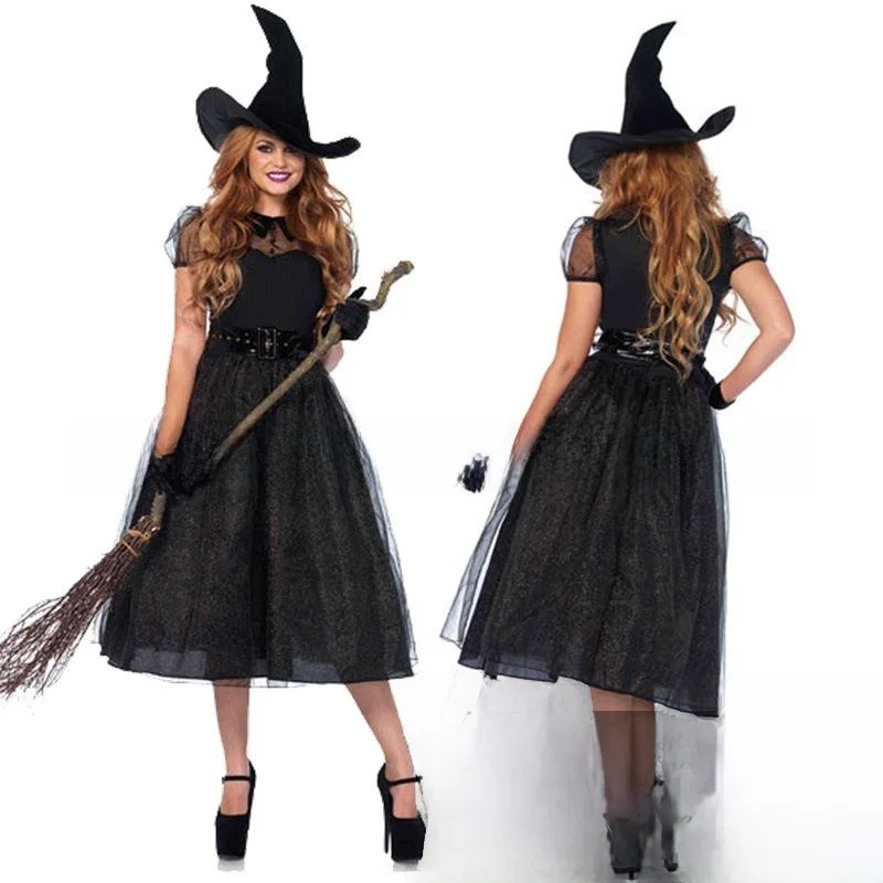 زي ساحرة شبحية جديد لعام 208 للهالوين، ملابس تنكرية للعب الأدوار، زي تقليدي عرقي للسيدات للعروض المسرحية