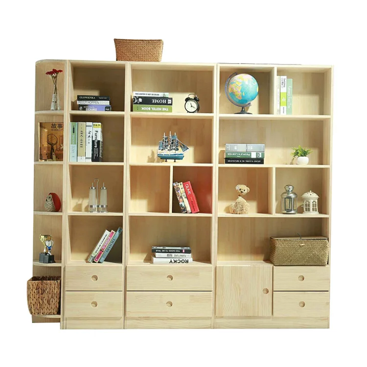 

Pine Bookshelf Multifunctional Door Display Rack Combination Locker Shopping Mall Shelf