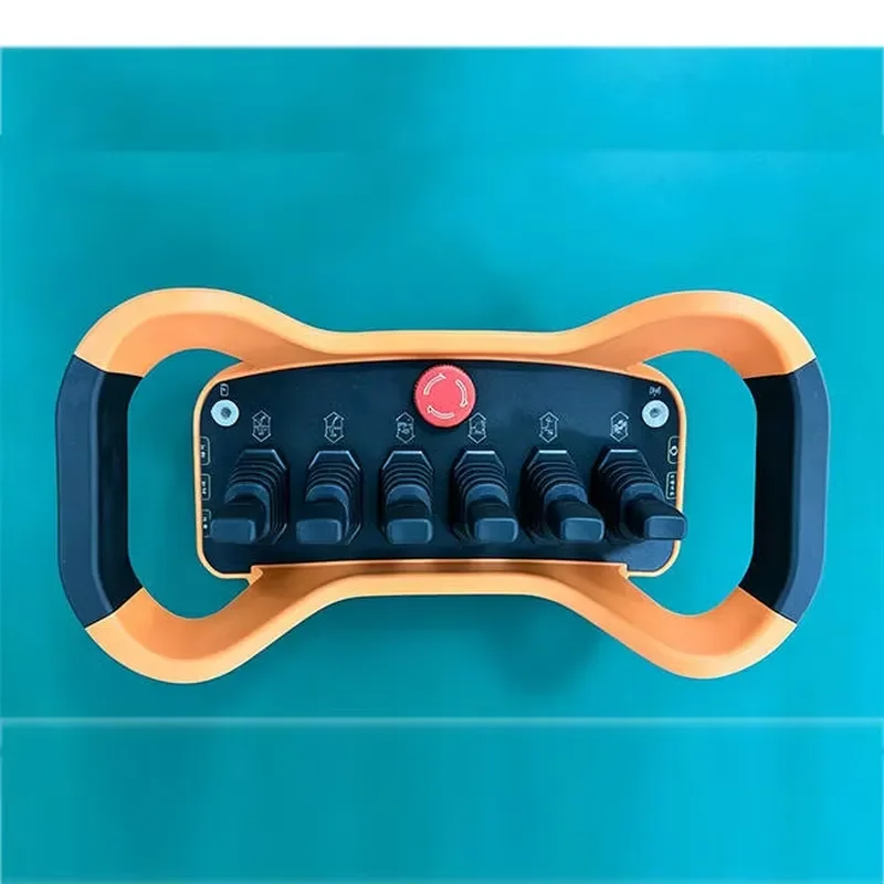 IP65 Waterproof Mini Wireless Joystick Remote, 12V 24V Radio Remote Control for Crane Mining Heavy Equipment