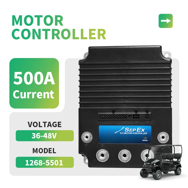 48V 500A 0-5k SepEx Programmable Motor Controller for Curtis Golf Cart 1268-5501