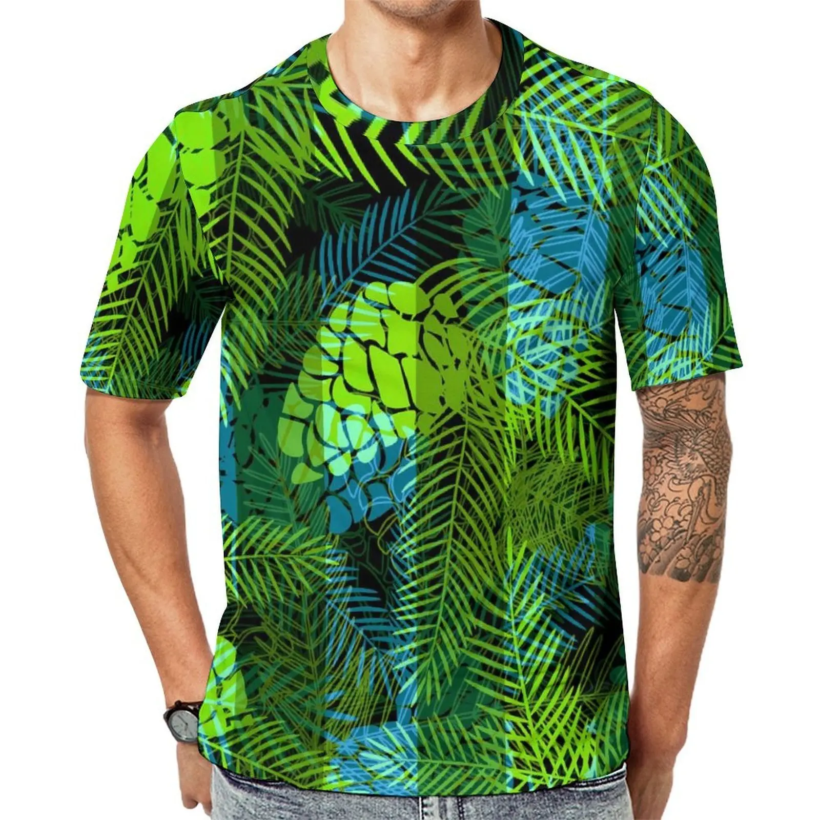 Summer T Shirt Green Leaf T Shirts Christmas Pine Cones Aesthetic Vintage Tees For Male Short Sleeves Graphic Oversized Clothing