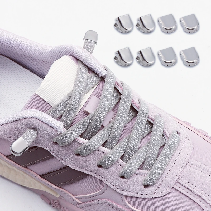 2 Paar Schnellschnürsysteme für Sportschuhe, Elastische Schnürsenkel ohne Binden für Kinder & Erwachsene - Schuhzubehör