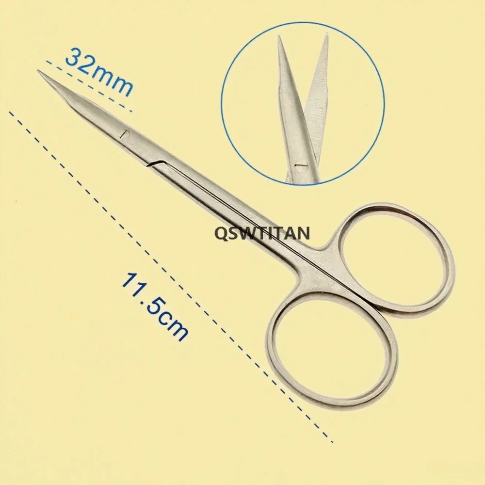 QSWTITAN acier inoxydable Wow bec ciseaux Septum Nasal poignée en or oiseau bec ciseaux chirurgie plastique ciseaux