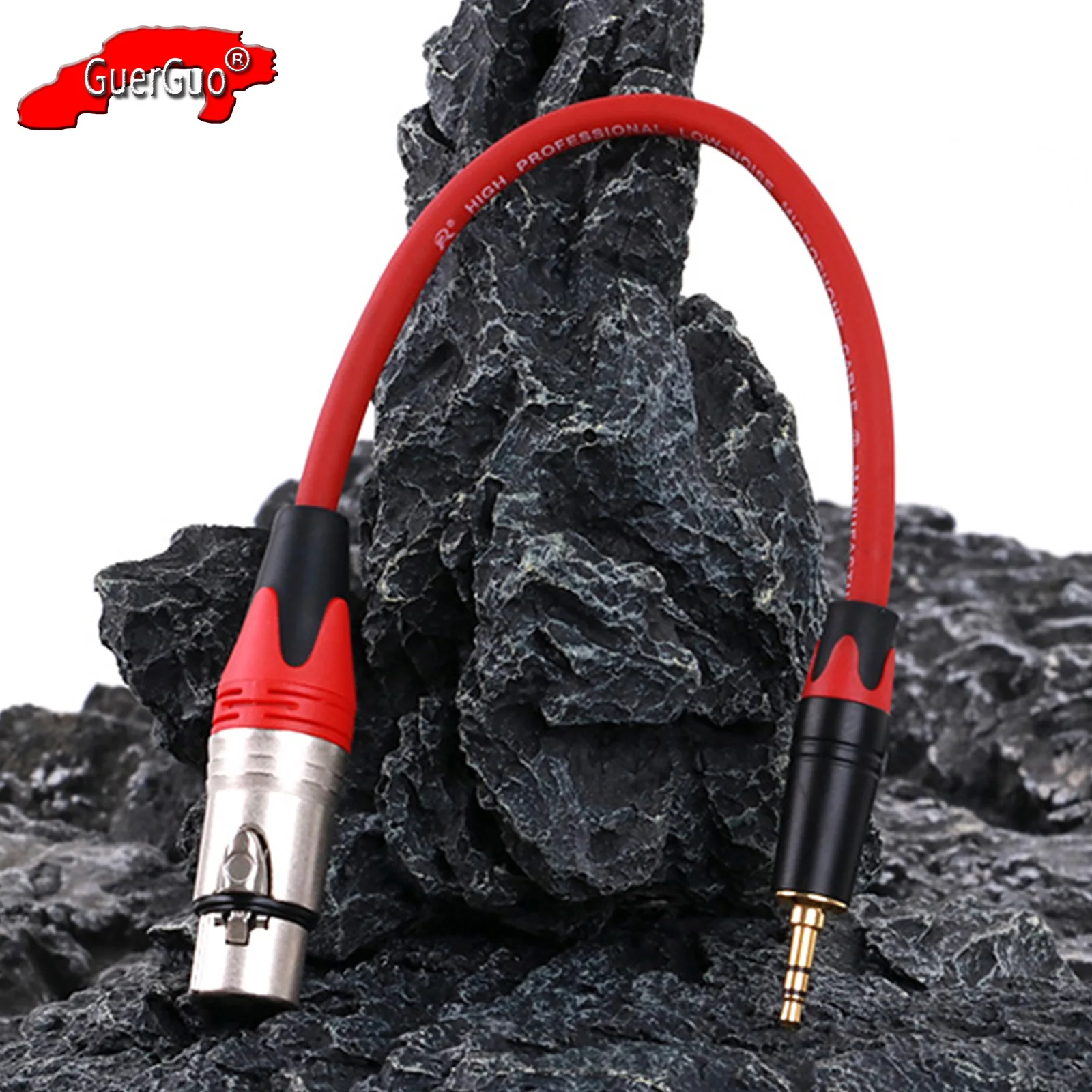 

3Pin XLR Female to 3.5mm 1/8 inch Male TRS Audio HiFi Cable for iPhone Mixer Amp Mixing Console XLR Female Jack Aux MIC Cord