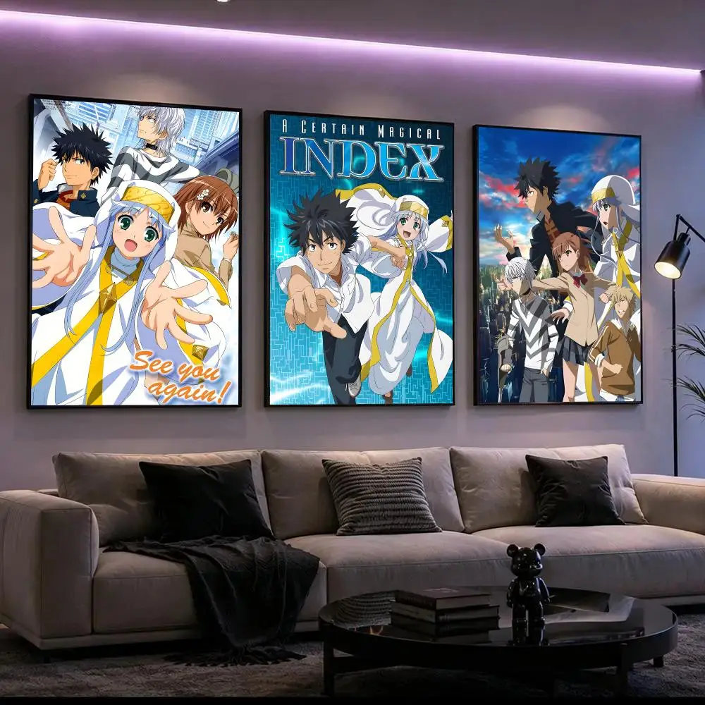 Anime A Certain Magical Index Poster Poster HD Waterproof Self-Adhesive Wall Art – Multi-Scene Use, Top Gift Pick
