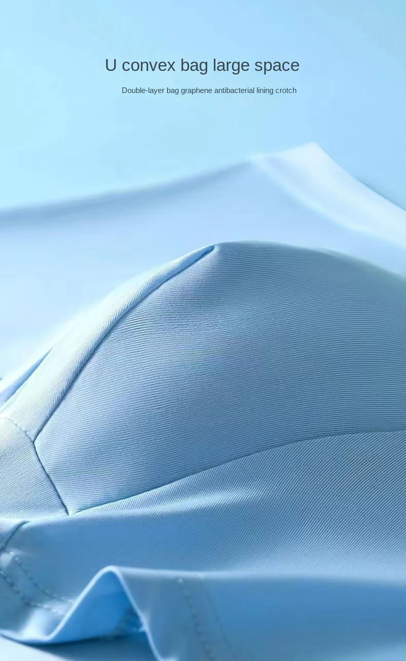 4 stücke Boxershorts männer Eis Seide Unterwäsche Coole Unterhose Atmungsaktive Sexy Dünne Höschen U Konvexen Dessous Großhandel Viele L-6XL – Detail 6