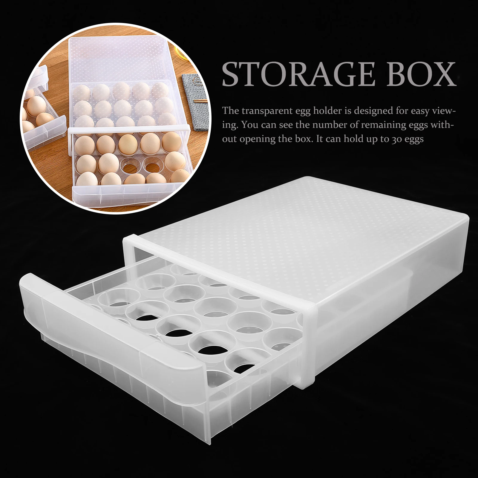 

Premium Multi-Grid Plastic Case For Home Household Storage Container Drawer Design Refrigerator Organizer Fresh Keeping Box
