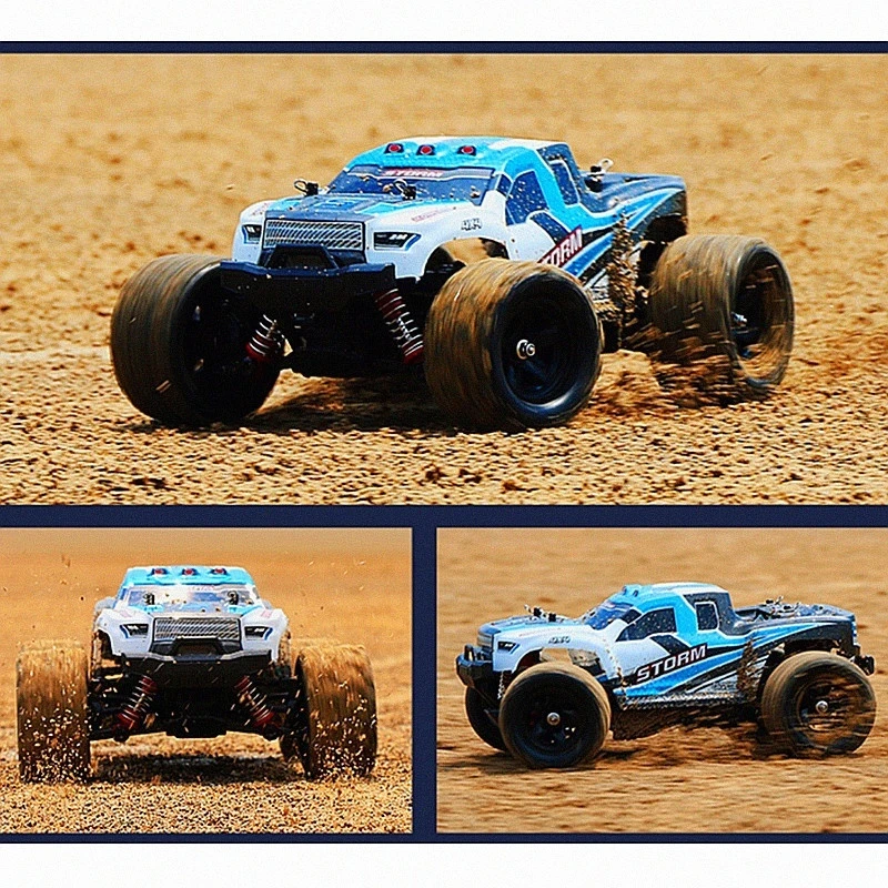 

Four Wheel Drive Remote Control Off-Road Vehicle 1:18 Remote Control Vehicle Pvc Car Shell High-Speed Large Foot Car Children'S