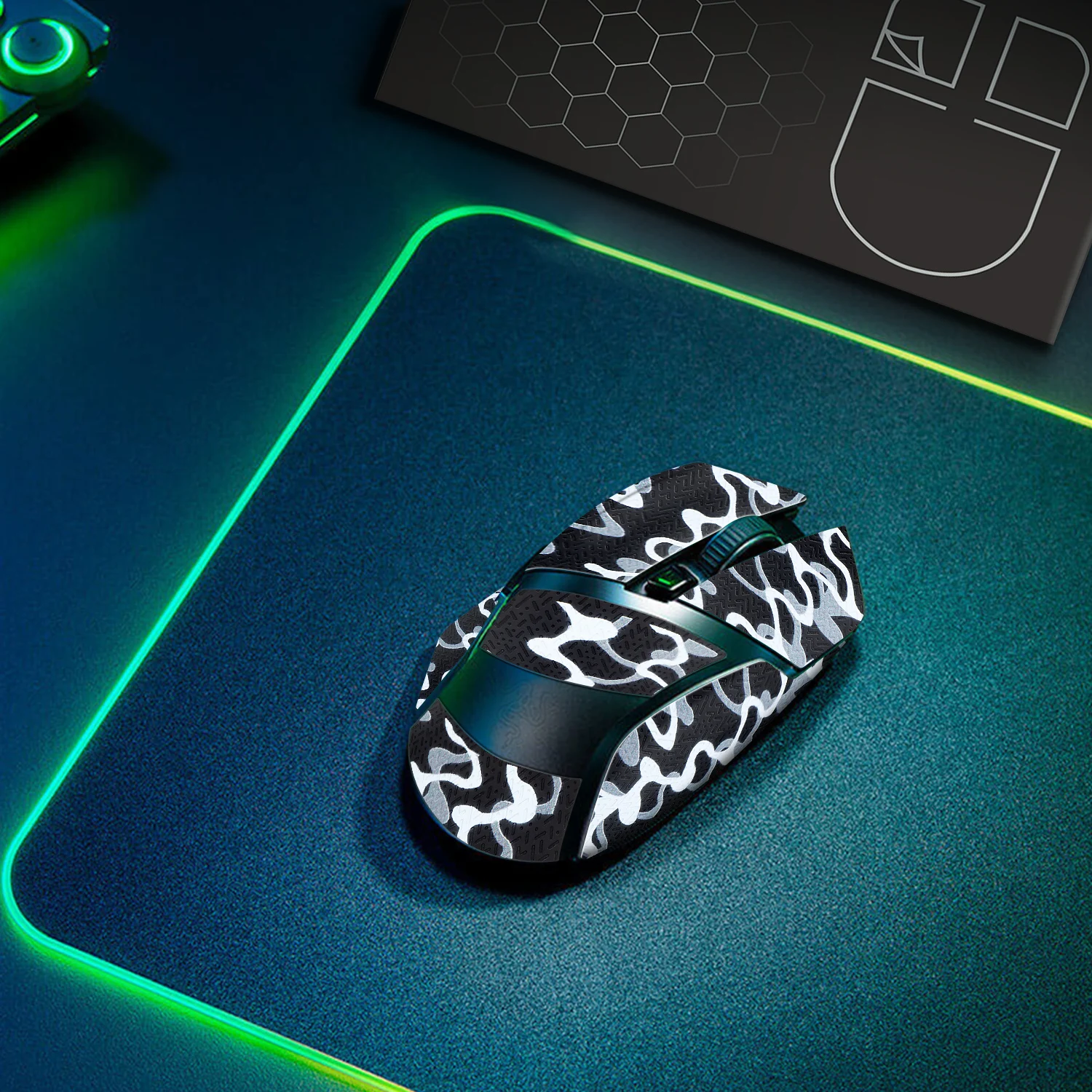 Mouse Grip Tape Stickers for Razer Basilisk Ultimate/Basilisk X Hyperspeed Mouse Anti Slip Skin securely