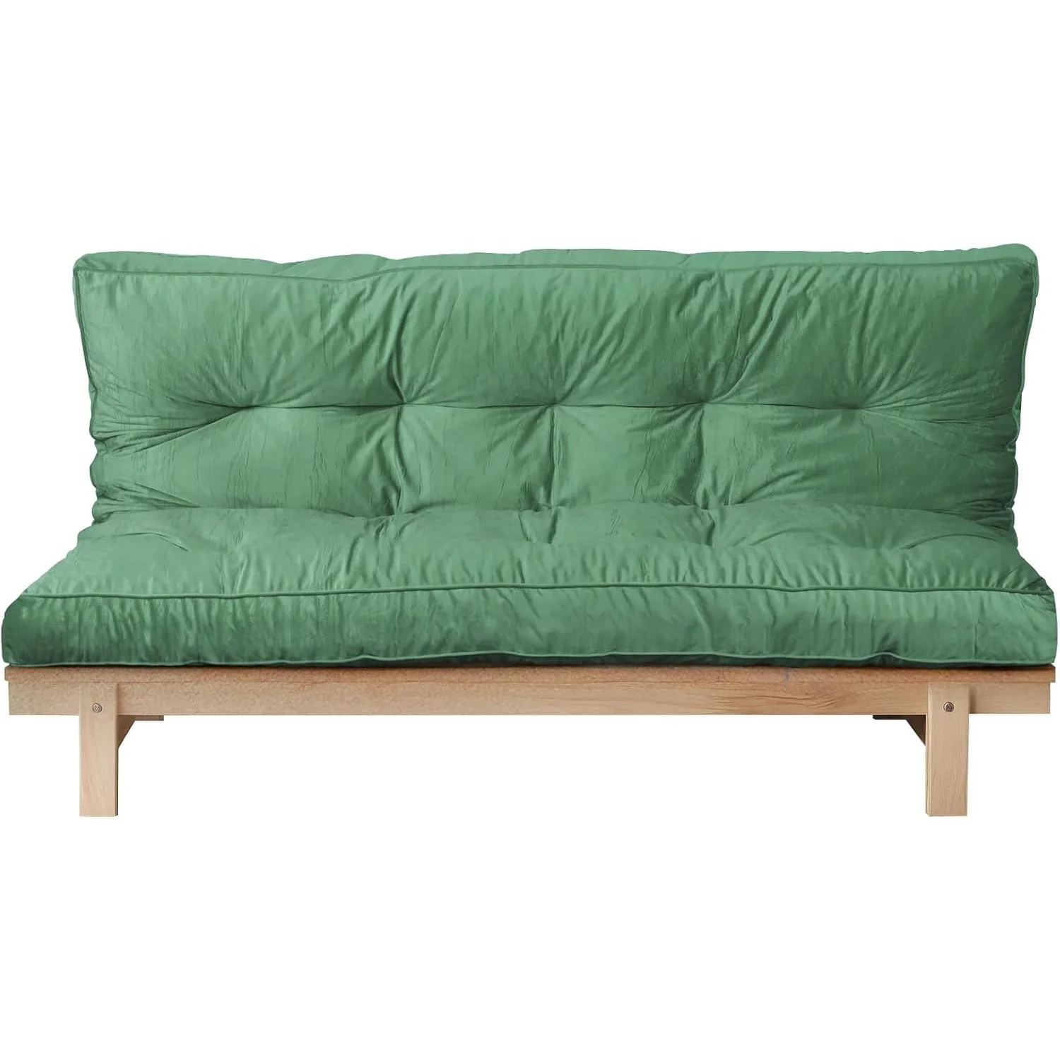 

Full Size 6 Floor Foldable Futon Mattress, High-Density Shredded Foam for Adults, 54x80cm Black, No Frame, Bedroom/Living Use