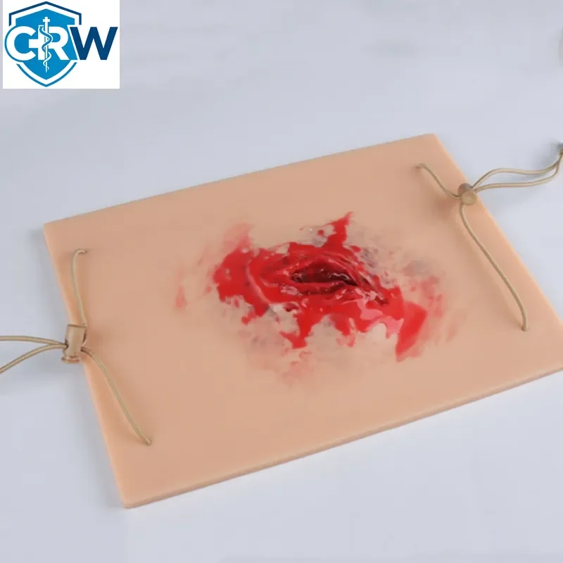CRW Bestselling Trauma Model Wearable Trauma Wound Simulation Module Surgery Simulation Trauma Wound Bleeding