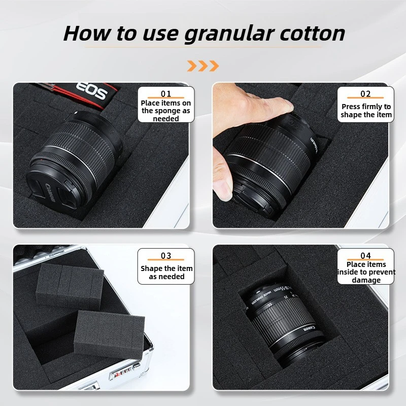 Handheld Toolbox Multifunctional Equipment Instrument Safety Protection Box Portable Hardware Tool Storage Case with Sponge