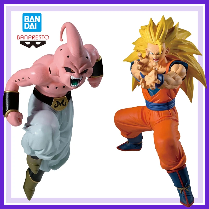 

Оригинальные фигурки Bandai Banpresto Dragon Ball Z Match Makers: Сон Гоку и Маджин Буу, аниме-модели, подарок, игрушка, в наличии