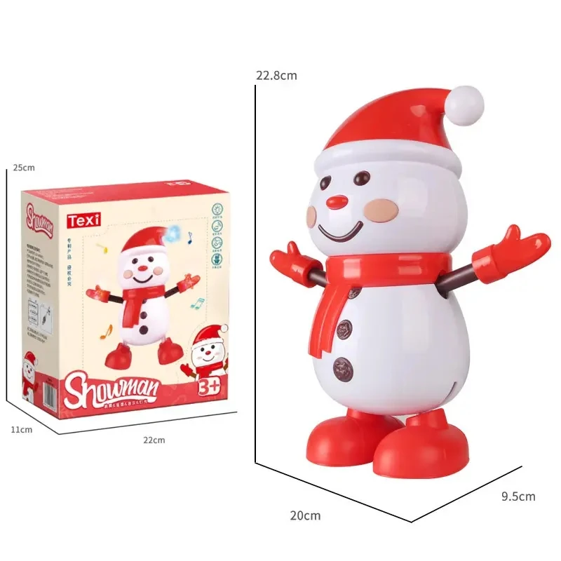 Cuteoy Christmas Dancing Snowman Twisting Toy With Lighting, Music, Dance, Gifts For Kids