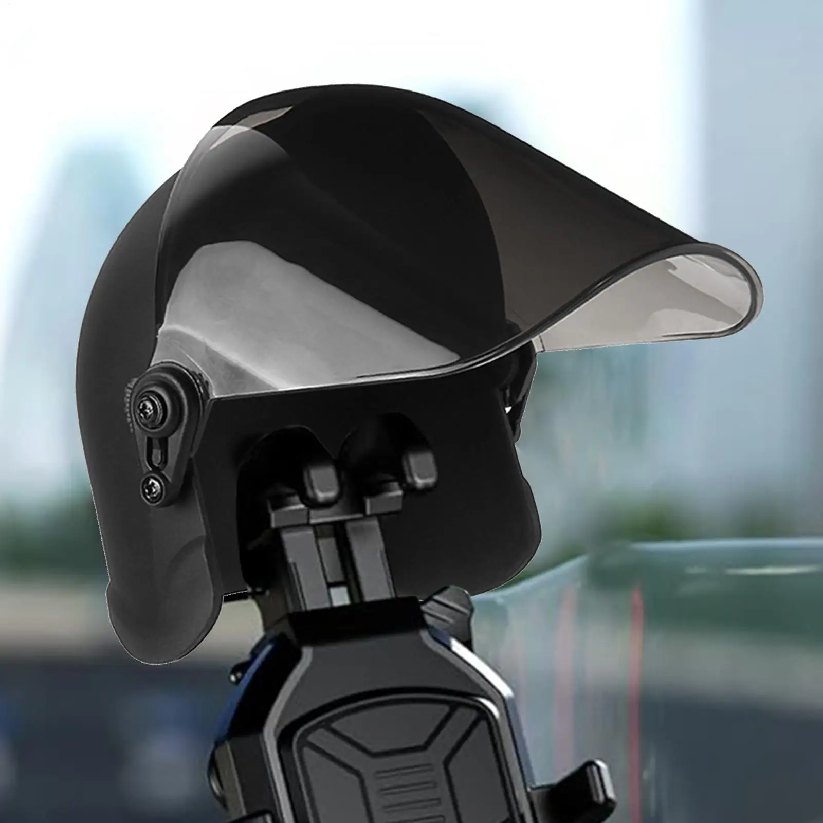 Motorcycle Phone Mount Helmets Phone Holder Sun Shade Motorbike Small Rainproof Mobile Phone Helmets Waterproof Parasol Sunshade