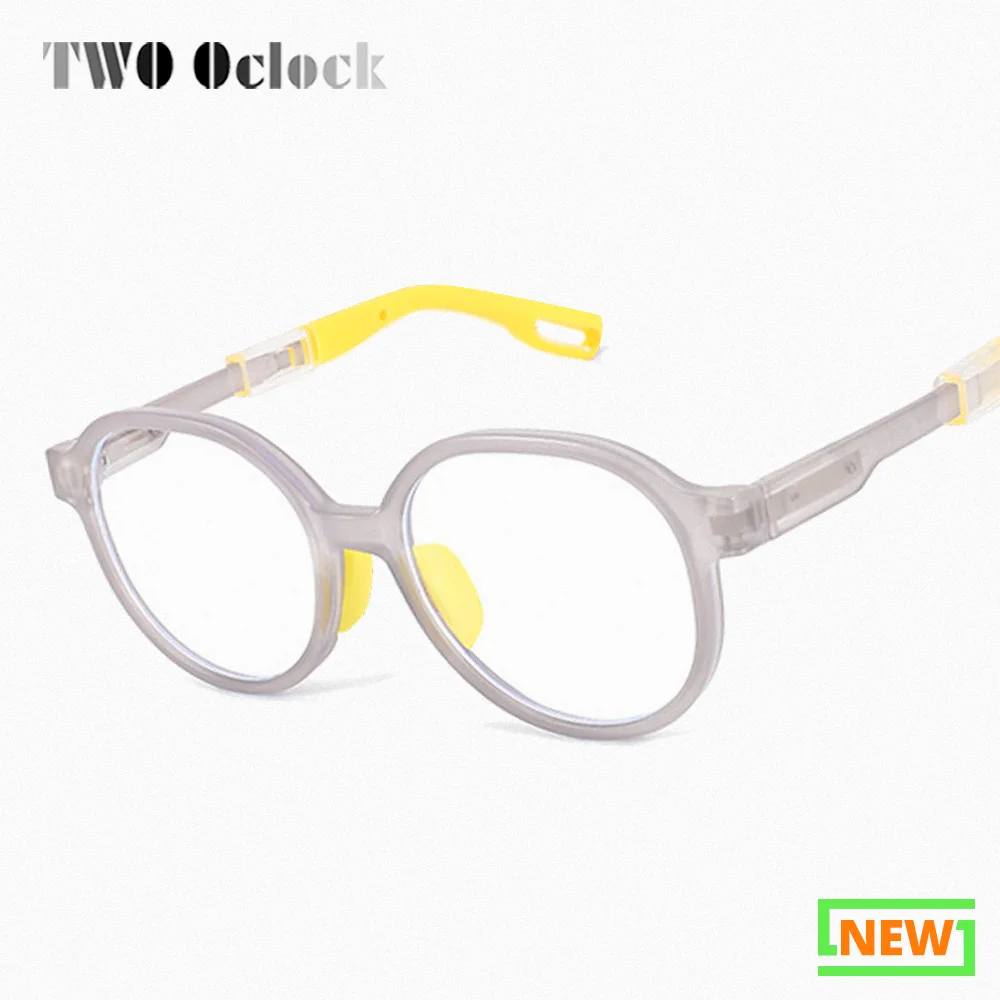 TR90 Anti Blue Light Glasses for Kids Round Optical Medical Glasses Frames Children Zero Computer Spectacles No Graduation Glass