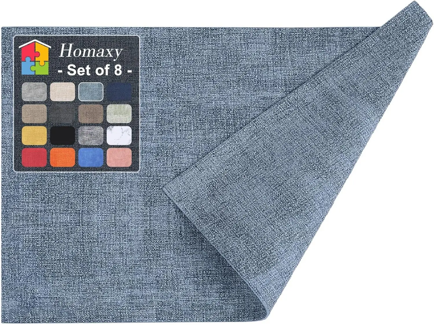 

Набор термостойких подставок под тарелки (8 шт.), водонепроницаемые, моющиеся, из ПУ, легко чистятся, противоскользящие, 11,8 x 17 дюймов.