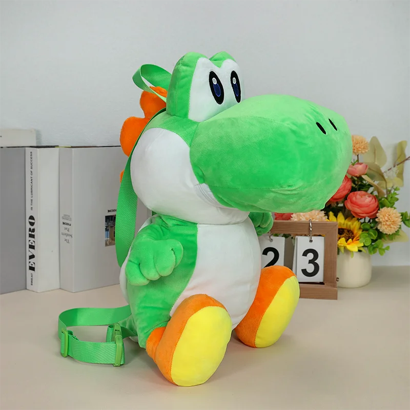 Super Mario Bros. Wonder Yoshi Plecak 17,6 cala Wypchane zwierzę, Odyssey Cartoon Game Dragon Plecak Pluszowa zabawka Plecak Torba