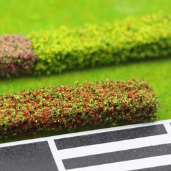 Dollhouse Mini Shrub Strip Green Plant Artificial Grass Fake Lawn Simulation Miniature Garden Ornament Dollhouse New Accessories