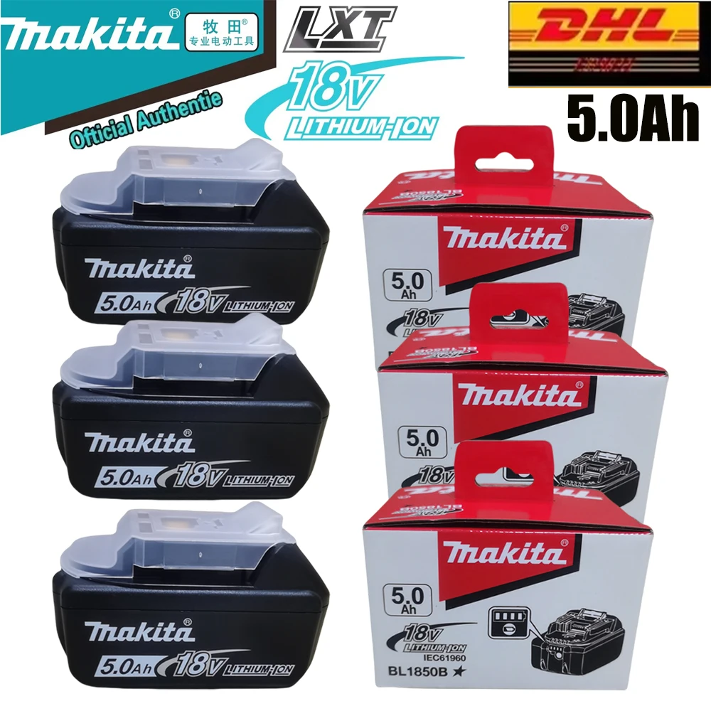 

Original Makita 18V 5.0Ah power tool battery, fast charging, charger, Makita BL1830 BL1840 battery, ultra long battery life