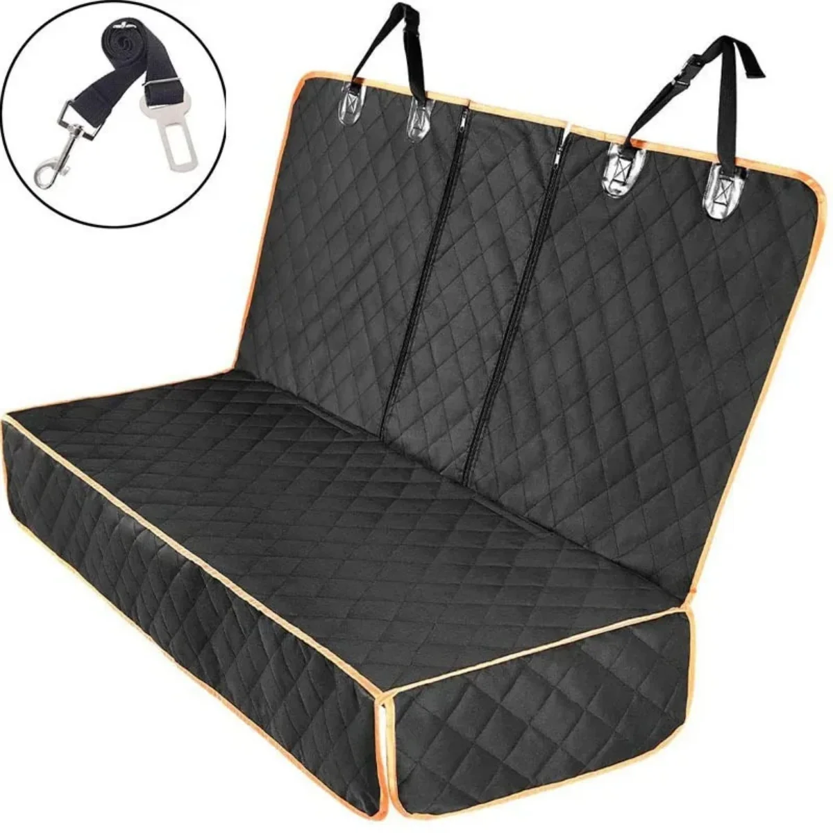 Auto Hund Sitz Abdeckung Für Rücksitz Wasserdicht Auto Hinten Pet Sitz Schutz Matte Rutschfeste Universal Sicherheit Träger Für Ausflug Hunde – Detail 14